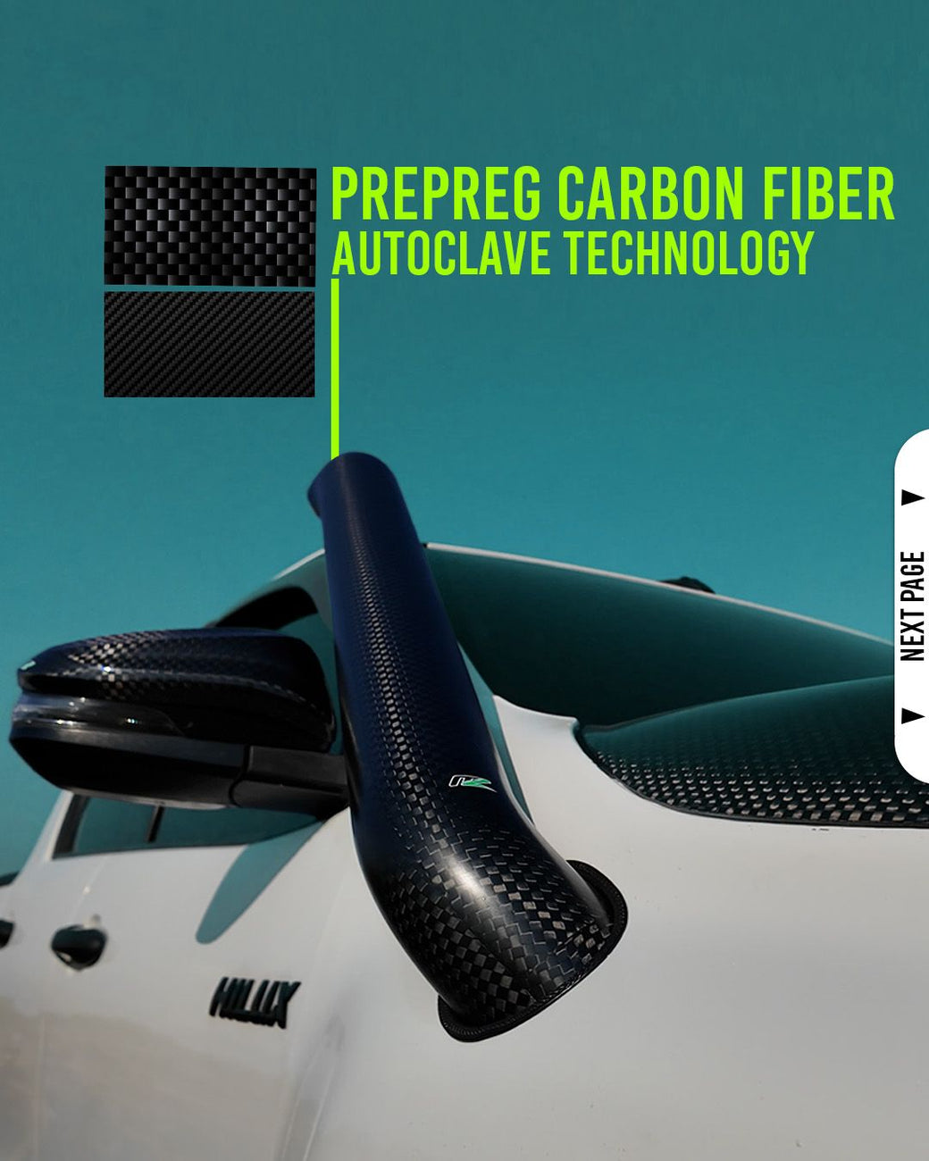 Carbon Fibre Snorkel - Isuzu D-Max, MU-X (2022) - INTRODUCTORY PRICE - PRE-ORDER!!!