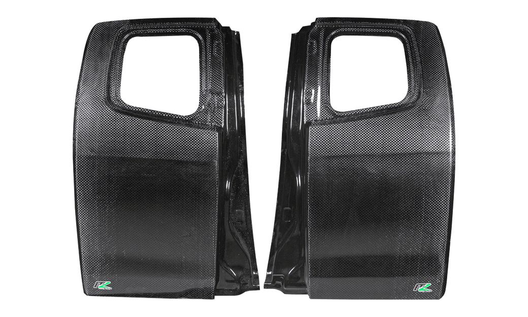 Carbon Fibre Rear Cab OEM Doors (Pair) - F1 Fabric - Isuzu D-Max (2012) - INTRODUCTORY PRICE - PRE-ORDER!!!