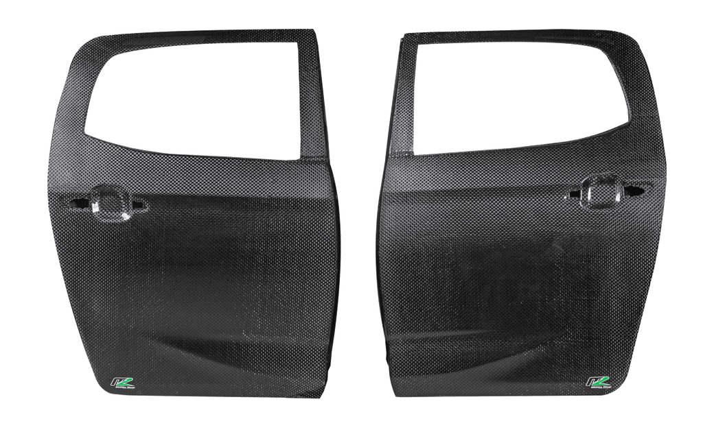 Carbon Fibre Rear Doors (Pair) - F1 Fabric - Isuzu D-Max (2020) - INTRODUCTORY PRICE - PRE-ORDER!!!