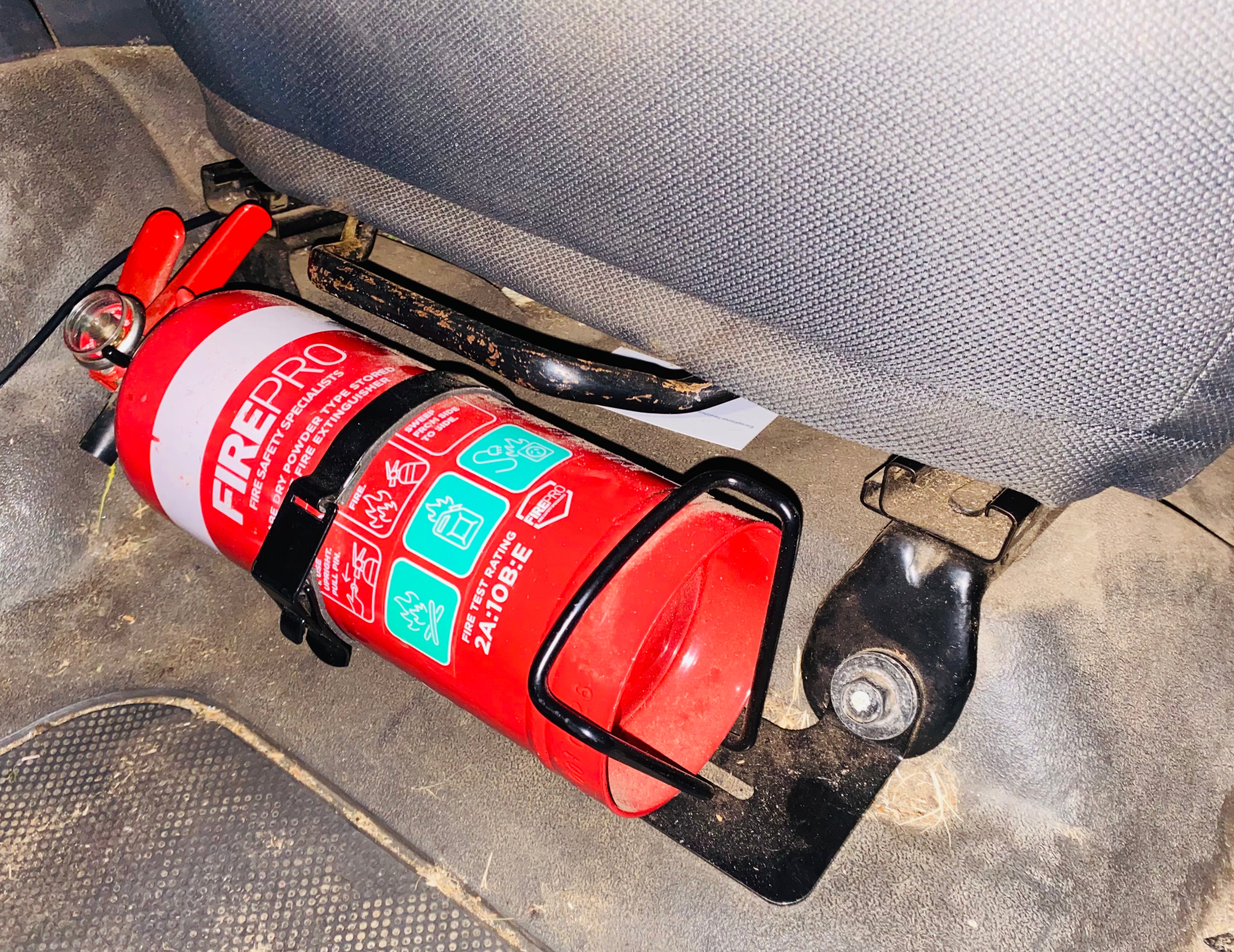 Fire extinguisher online mount
